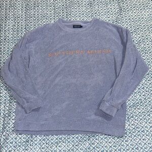 Southern Marsh Oversized Lavender Crewneck Sweater